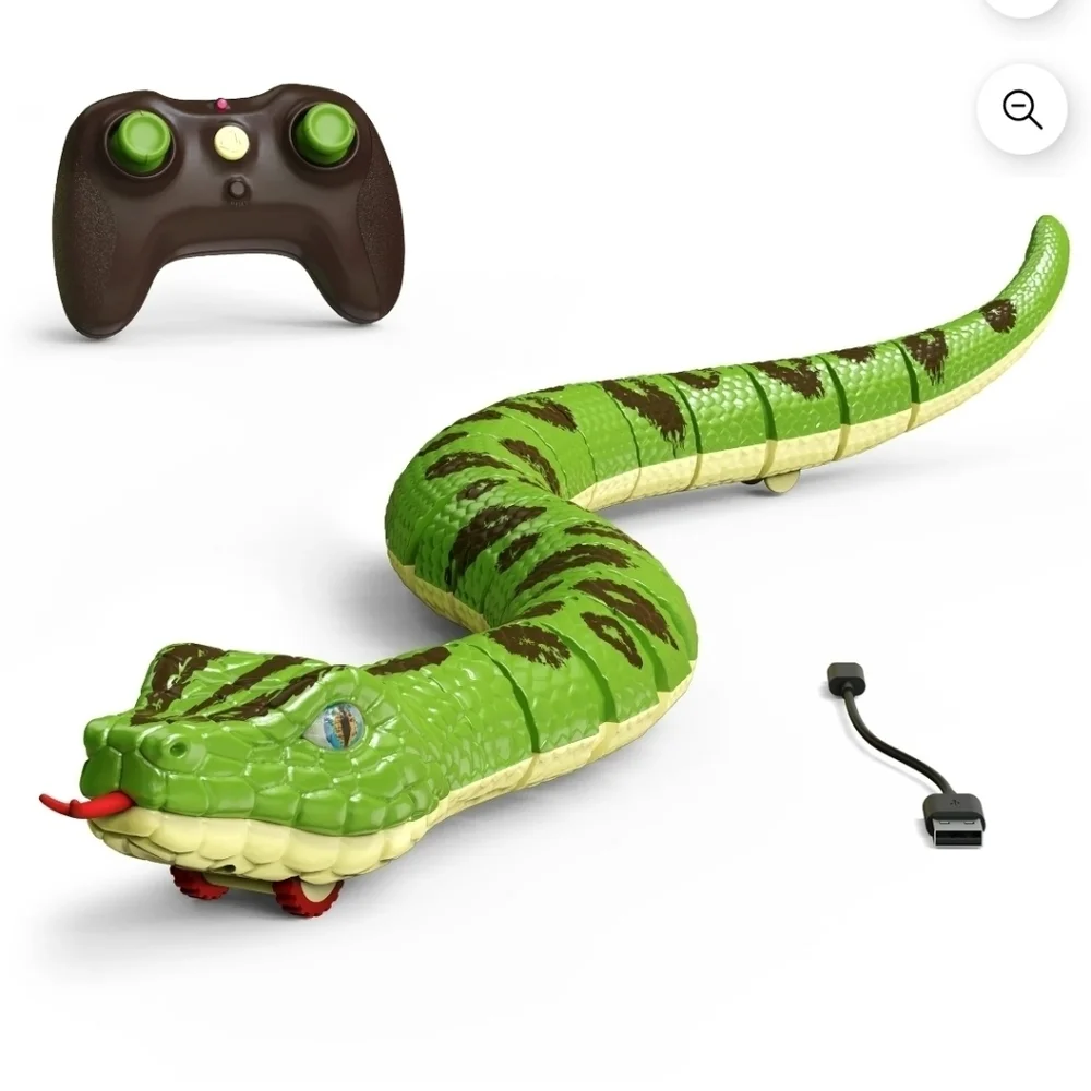 New RC Snake Green Anaconda Remote Control Reptile Toy for Kids 5 Year+ by Terra